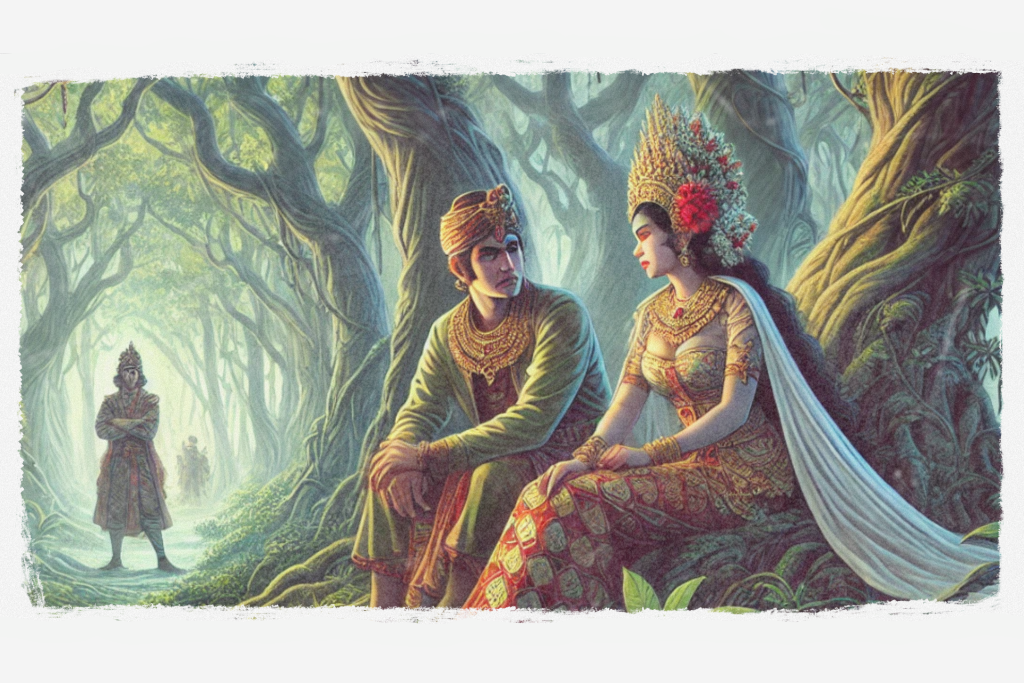 Ilustrasi cerpen lakon wayang Samba Juwing (AI GENERATED/CHAT GPT)