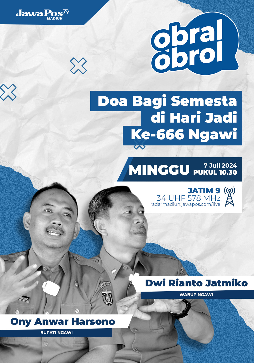 Obral-Obrol HUT ke-666 Ngawi di JawaPos TV Madiun