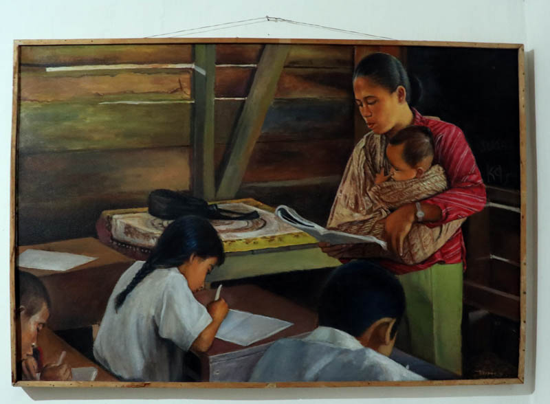 KARYA SENI : Pameran lukisan digelar bersamaan dengan gelaran perayaan Grebeg Suro di Ponorogo tahun ini.
