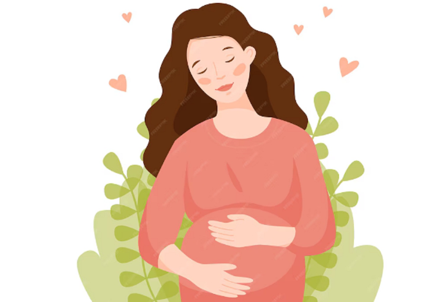 ILUSTRASI: Ibu ngandhut bayi sing suwene sangang wulan. (FREEPIK)