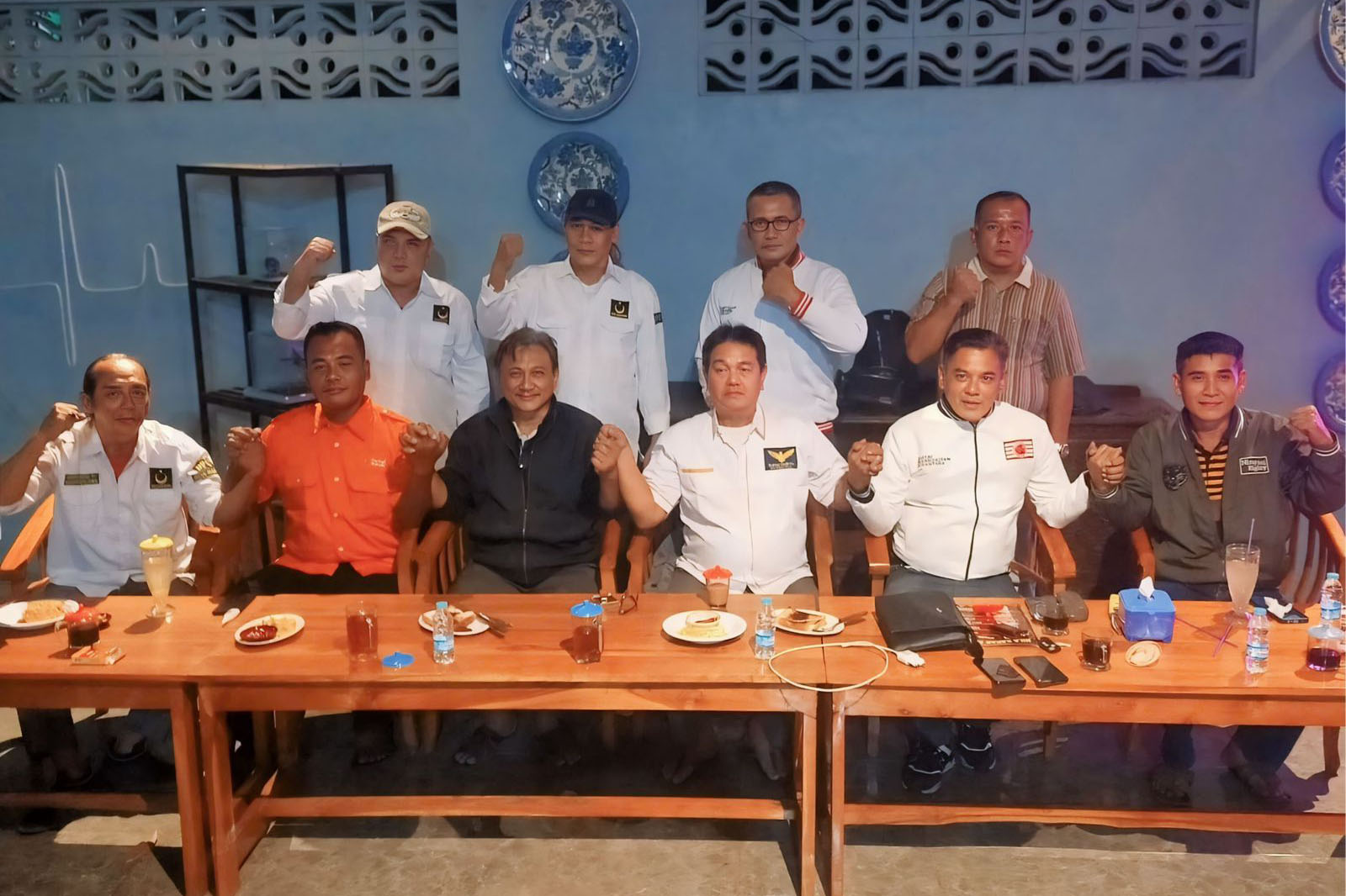 TAK PUNYA KURSI: Para ketua dan pengurus partai nonparlemen berkumpul membentuk koalisi menghadapi Pilkada Kota Madiun 2024.