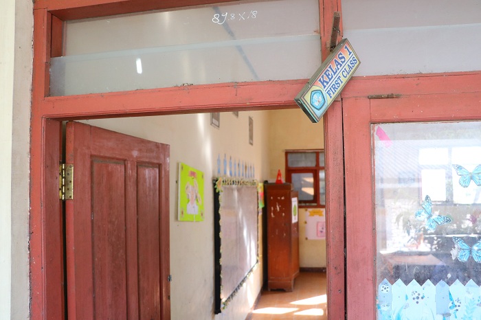 KOSONG: Tak ada aktivitas di ruang kelas I SDN Setono,Kelurahan Setono, Kabupaten Ponorogo pada tahun ajaran baru 2024/2025.