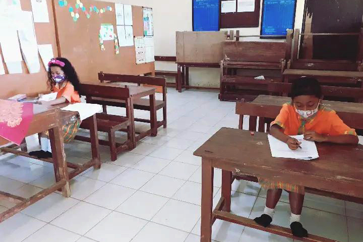 SEPI: Salah satu dari 25 SDN di Pacitan yang mendapat murid baru kurang dari 1 rombel. Sementara 3 SDN lainnya nihil murid baru. (NUR CAHYONO/RADAR PACITAN)