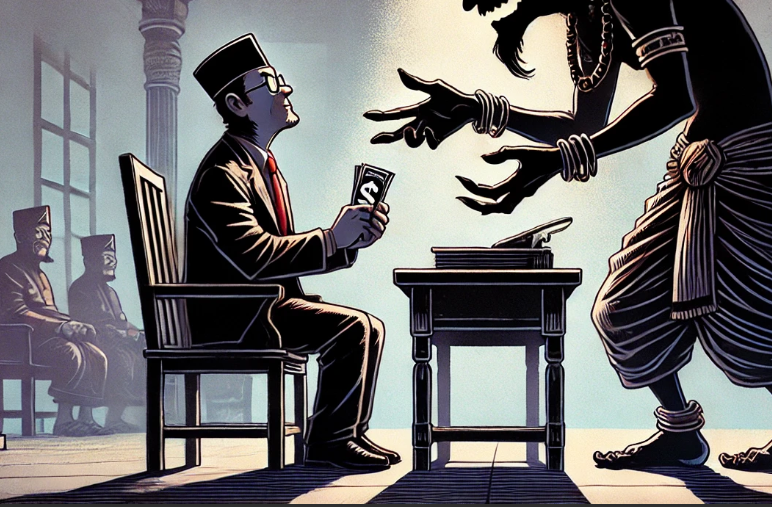 Ilustrasi penipuan oleh dukun palsu di Pacitan (AI GENERATED/CHAT GPT)