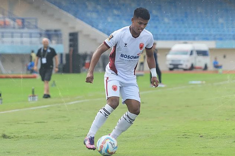 Latyr Fall menjadi pencetak gol bagi PSM Makassar di laga tadi.