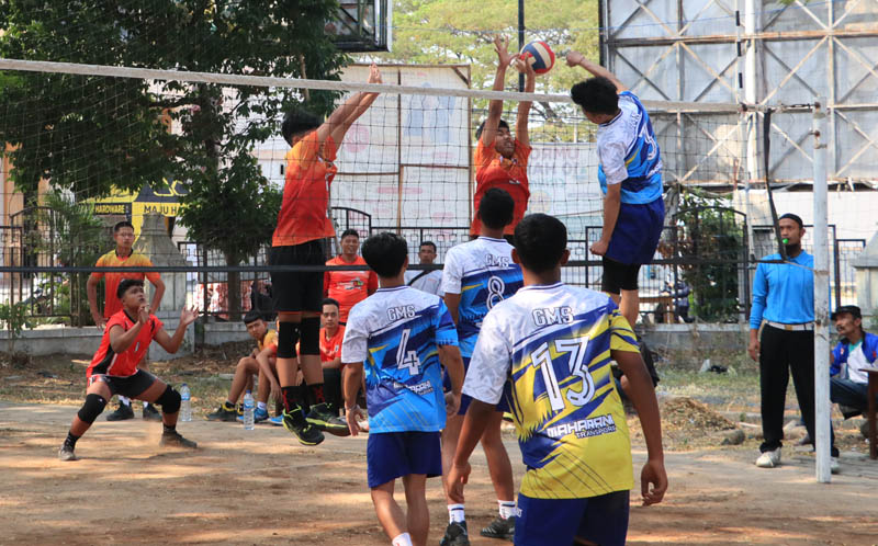 Ilustrasi foto : Cabang olah raga (cabor) Bola Voli ikut meramaikan gelaran Kejurkab Ponorogo 2024.