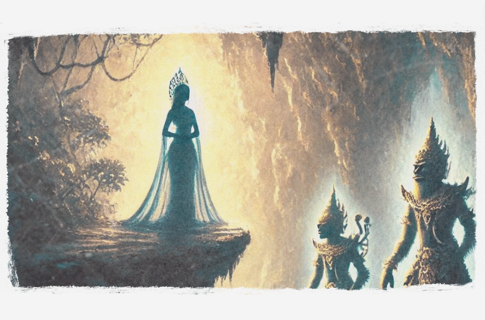 Ilustrasi cerpen lakon wayang Subali dan Sugriwa (AI GENERATED/CHAT GPT)