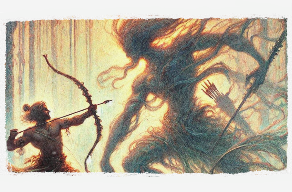 Ilustrasi cerpen lakon wayang Subali Gugur (AI GENERATED/CHAT GPT)