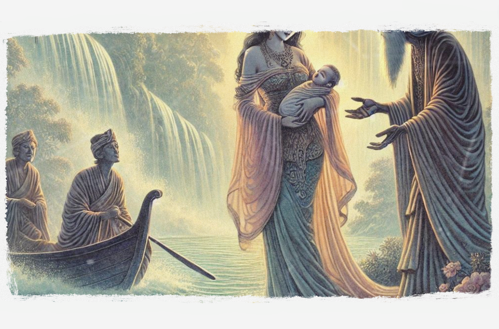 Ilustrasi cerpen lakon wayang Basukarna Lahir (AI GENERATED/CHAT GPT)