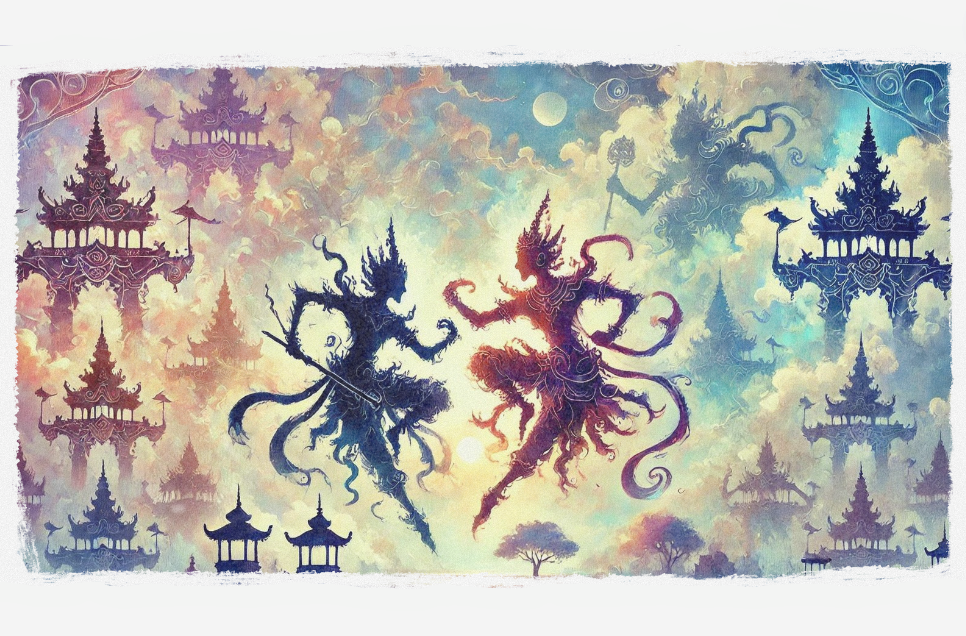 Ilustrasi cerpen lakon wayang Kapi Premuja (AI GENERATED/CHAT GPT)