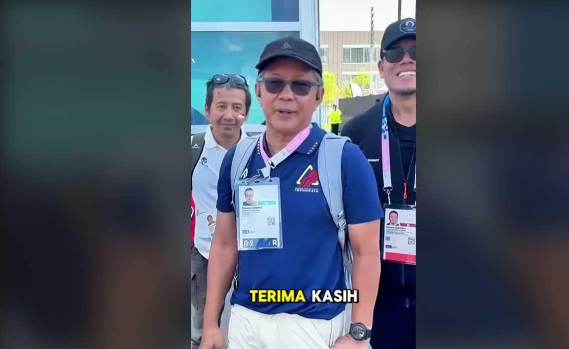 APRESIASI:  Wakil Ketua Bidang Panjat Tebing Alam dan Rekreasi Federasi Panjat Tebing Indonesia (FPTI) Rocky Gerung. (TIKTOK @TUMBUHINSTITUTE)