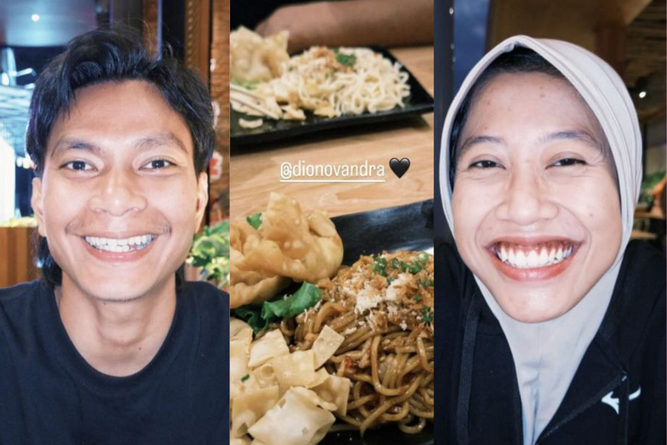 HAPPY COUPLE: Kesederhanaan Pemain Red Sparks Megawati Hangestri dan Dio Novandra, kekasihnya yang merupakan atlet renang. (INSTAGRAM)