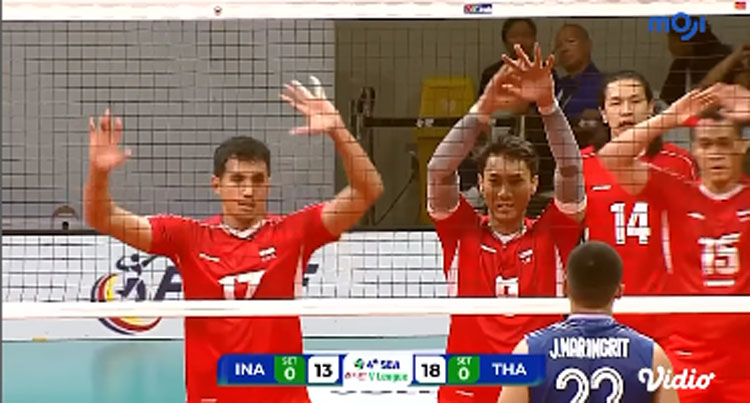 Indonesia kalah 0-3 dari Thailand.