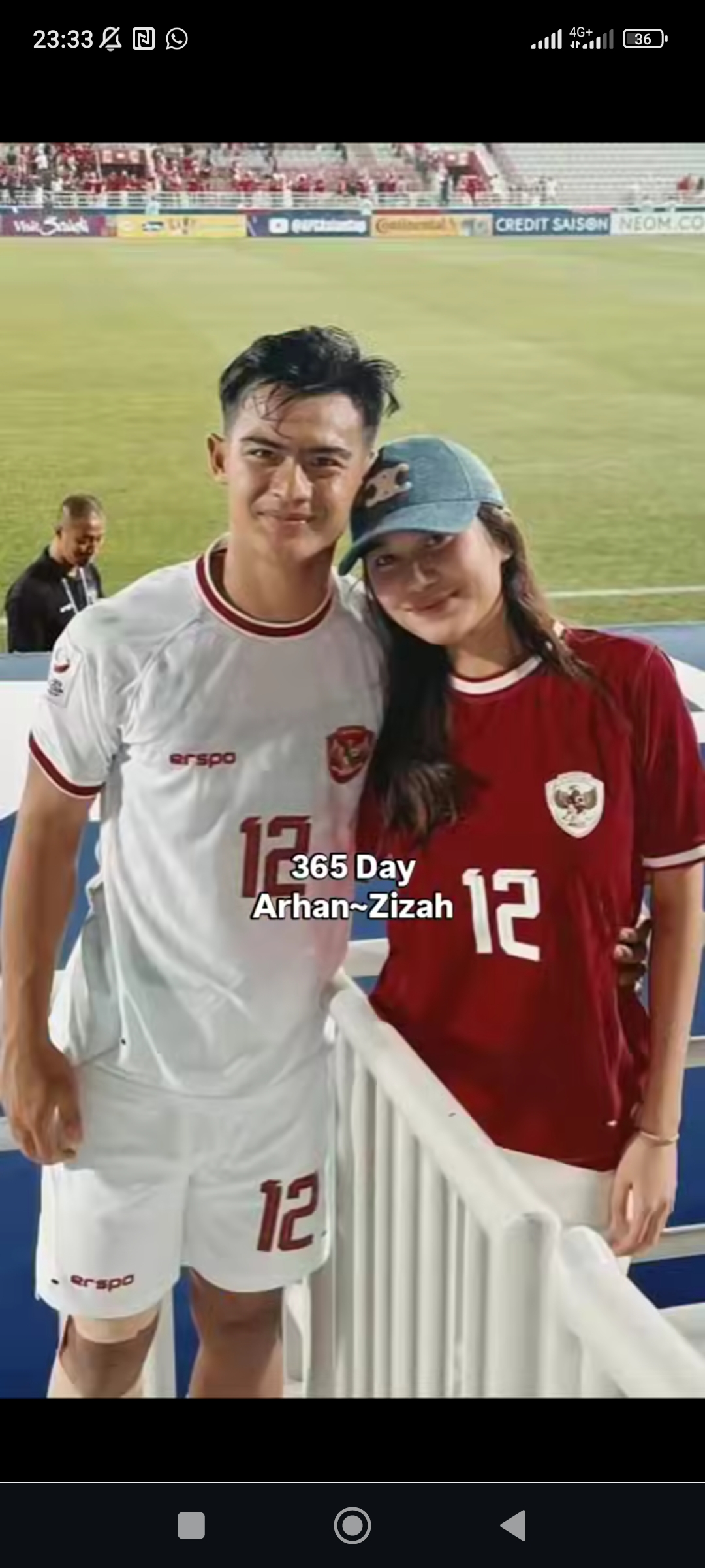 PATAH HATI: Pemain Timnas Indonesia Pratama Arhan bercerai dengan Azizah Salsha.