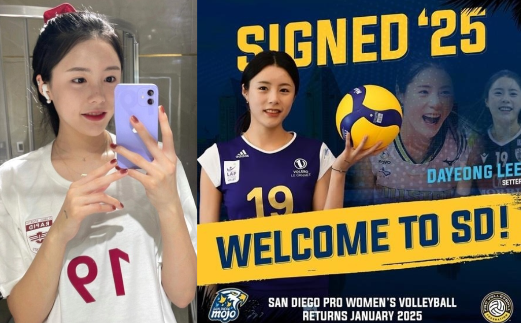 SKANDAL: Lee Da-yeong, 27, pemain voli cantik asal Korea yang sempat terlibat skandal kekerasan di sekolah, gabung klub top di Amerika Serikat. (INSTAGRAM)