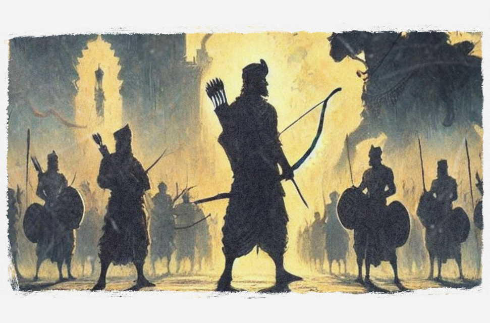 Ilustrasi cerpen lakon wayang Sang Kangka (AI GENERATED/CHAT GPT)