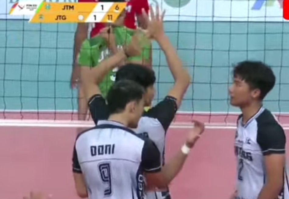 Doni Haryono cs berhasil mengalahkan Jatim 3-2.