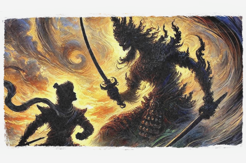 Ilustrasi cerpen lakon wayang Widura Gugur (AI GENERATED/CHAT GPT)