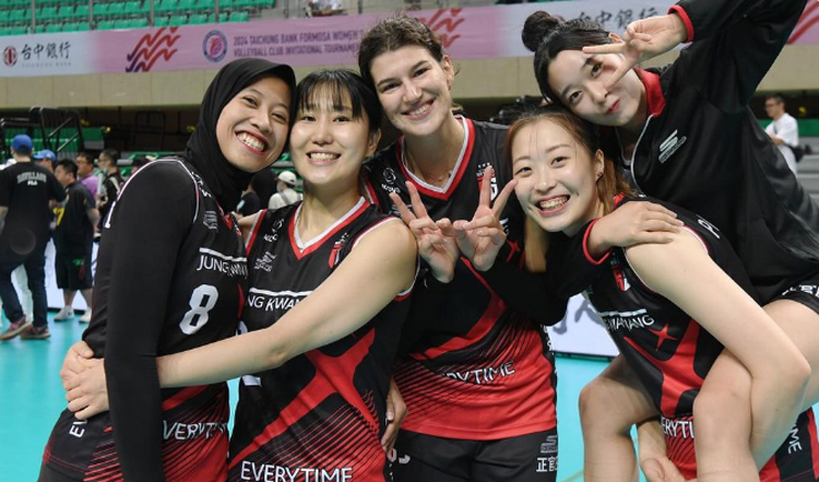 Megawati dkk saat bertanding di Taichung Formosa Taipei Cup 2024.