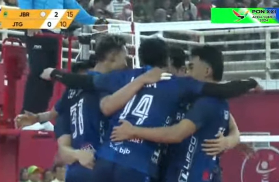 Putra Jabar raih emas usai kalahkan Jateng.