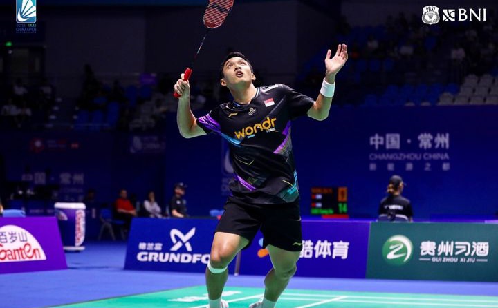 Jonatan Christie melangkah ke semifinal.