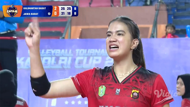 Shella Bernadetha di Kapolri Cup 2024 memperkuat tim Polda Kalbar.