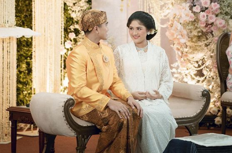 Kaesang dan Erina saat prosesi tingkeban beberapa waktu lalu.