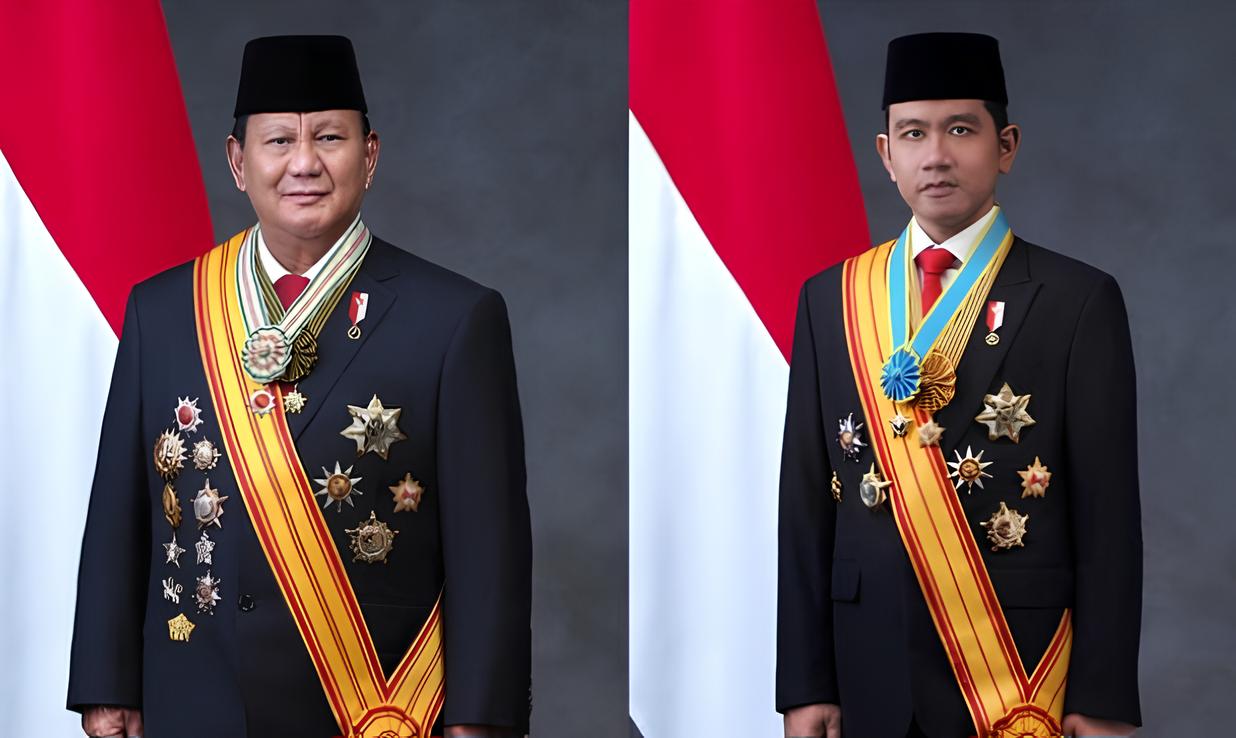 Presiden Prabowo dan Wapres Gibran.