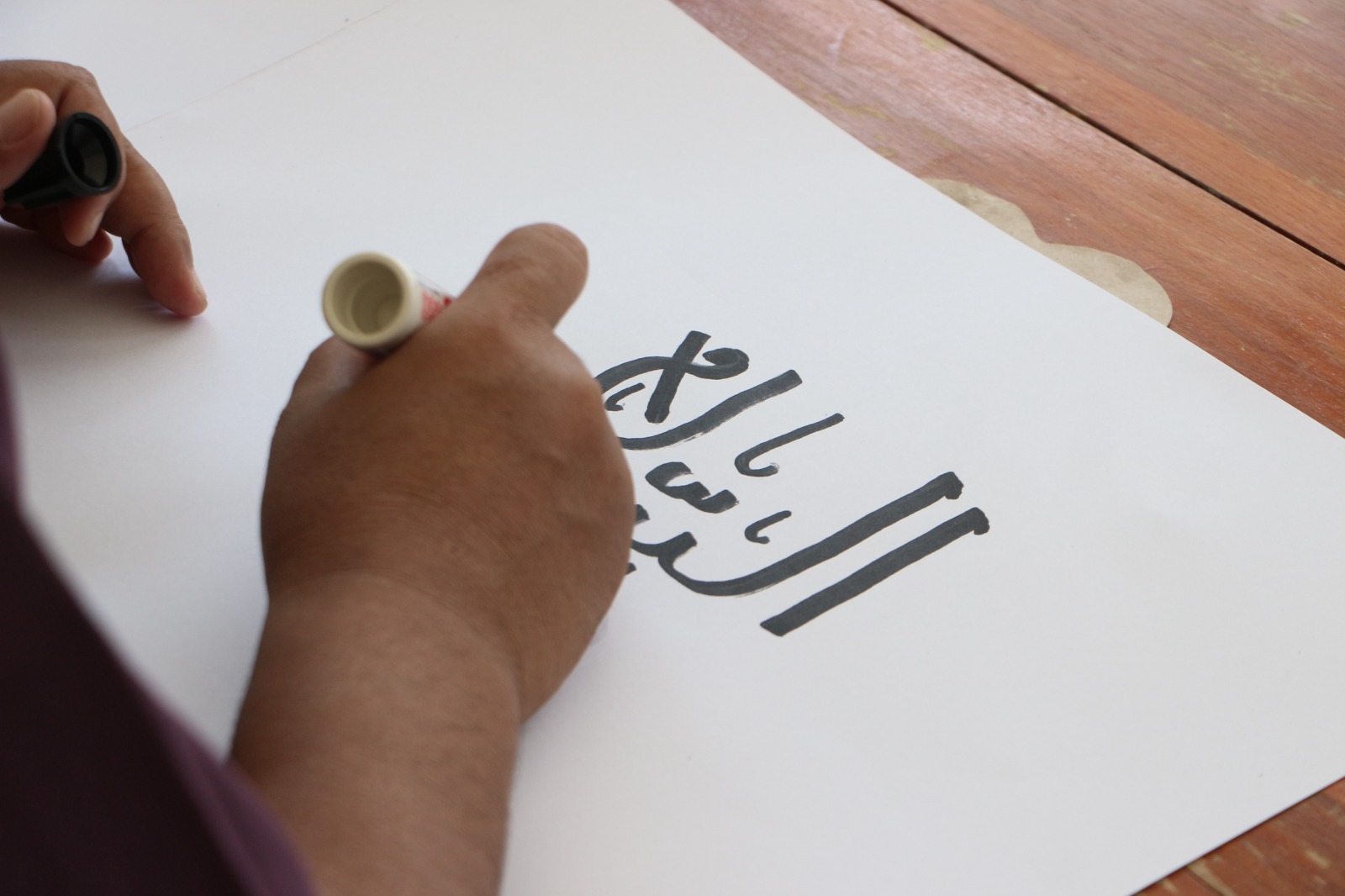Kaligrafi karya warga binaan Lapas Kelas I Madiun.