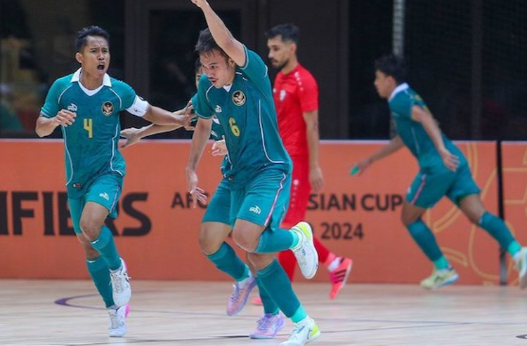 Timnas Futsal Indonesia saat di kualifikasi Piala Asia lalu.