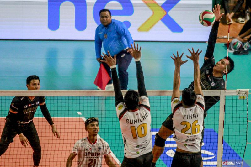 KEHILANGAN BINTANGNYA: Indomaret Sidoarjo tampil tanpa Dimas Saputra dalam final four Livoli Divisi Utama 2024. (ANTARA)