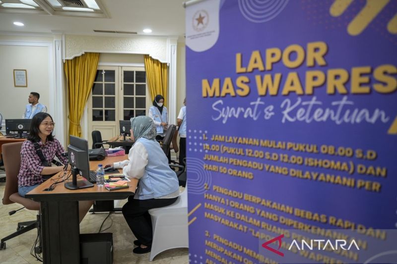 VIRAL: Wapres Gibran Rakabuming Raka mencanangkan layanan Lapor Mas Wapres. (ANTARA)