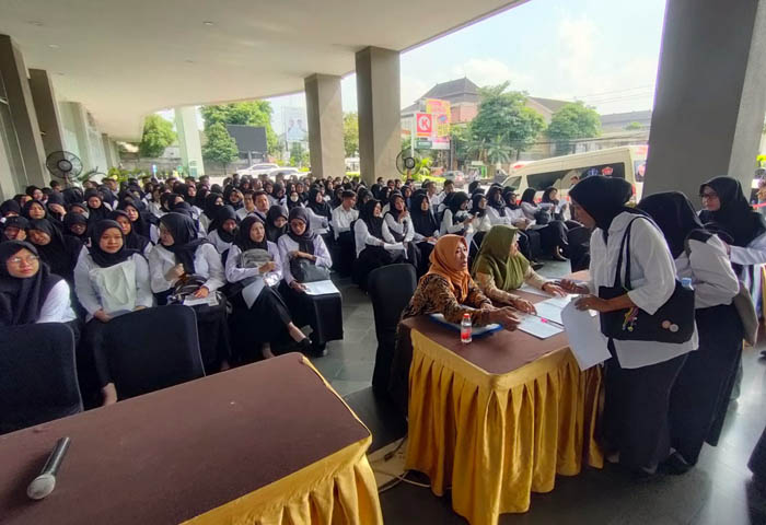 TUNGGU PENGUMUMAN: Suasana tes SKD sejumlah pelamar CASN Pemkab Ngawi di Yogyakarta beberapa waktu lalu.