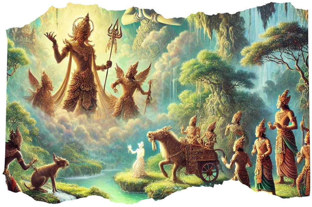 Ilustrasi cerpen lakon wayang Tirta Perwita Sari (AI GENERATED/RADAR MADIUN)