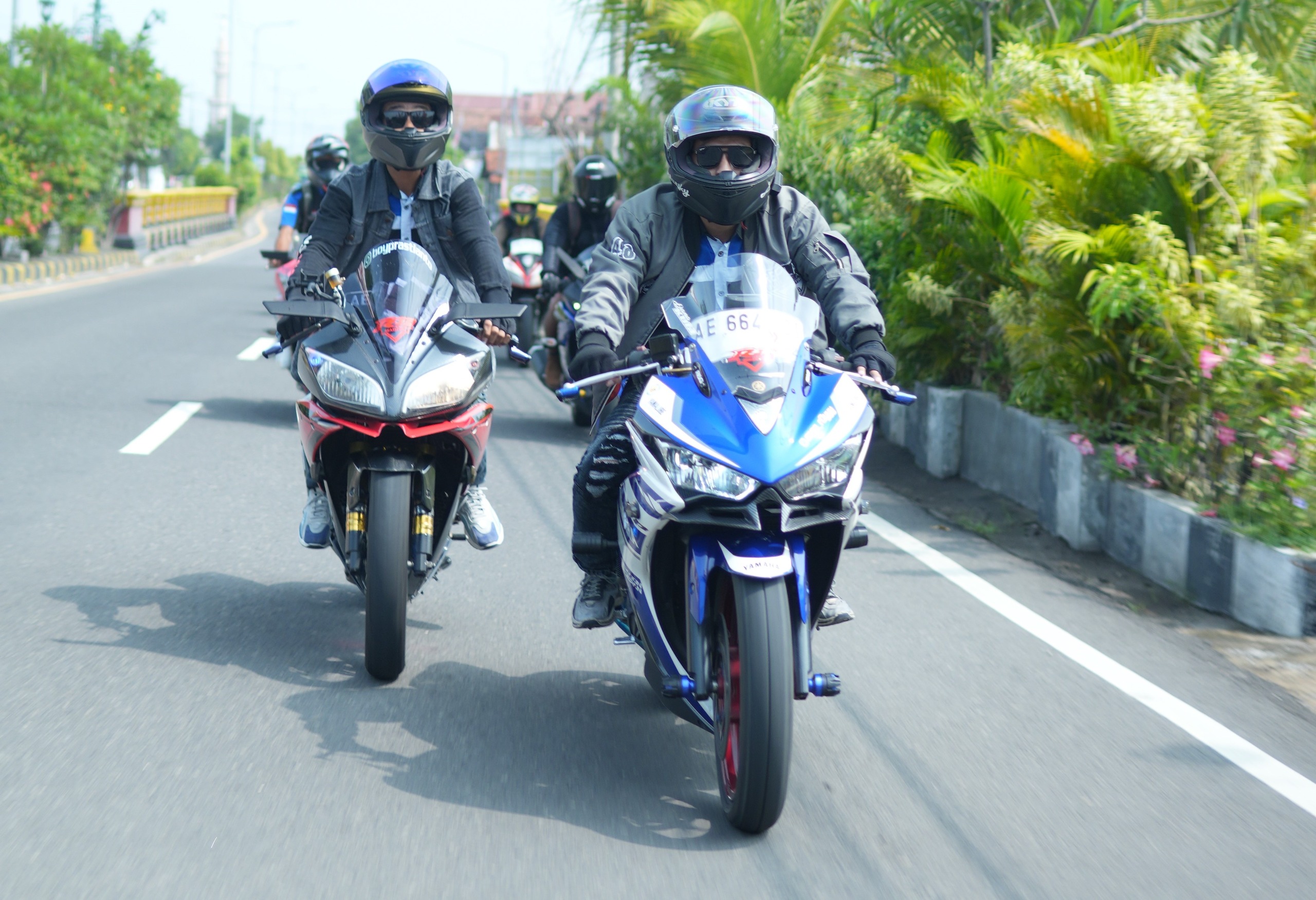 SUNMORI:  R15 Club Madiun bersama YRFI Jawa Timur dan Yamaha DDS Madiun Kediri sunmori ke Ngebel, Ponorogo, Jumat (15/11) lalu.