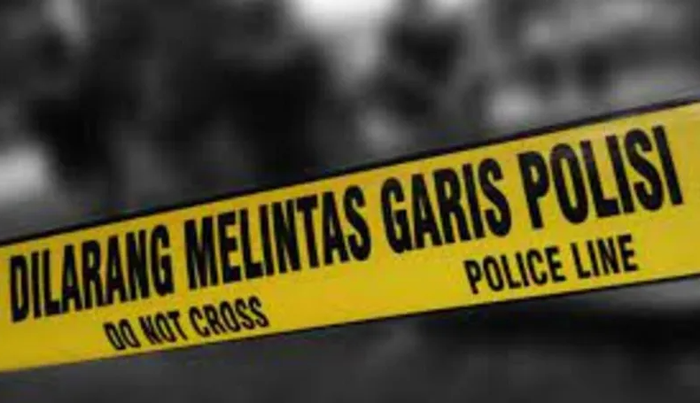 Ilustrasi garis polisi atau police line
