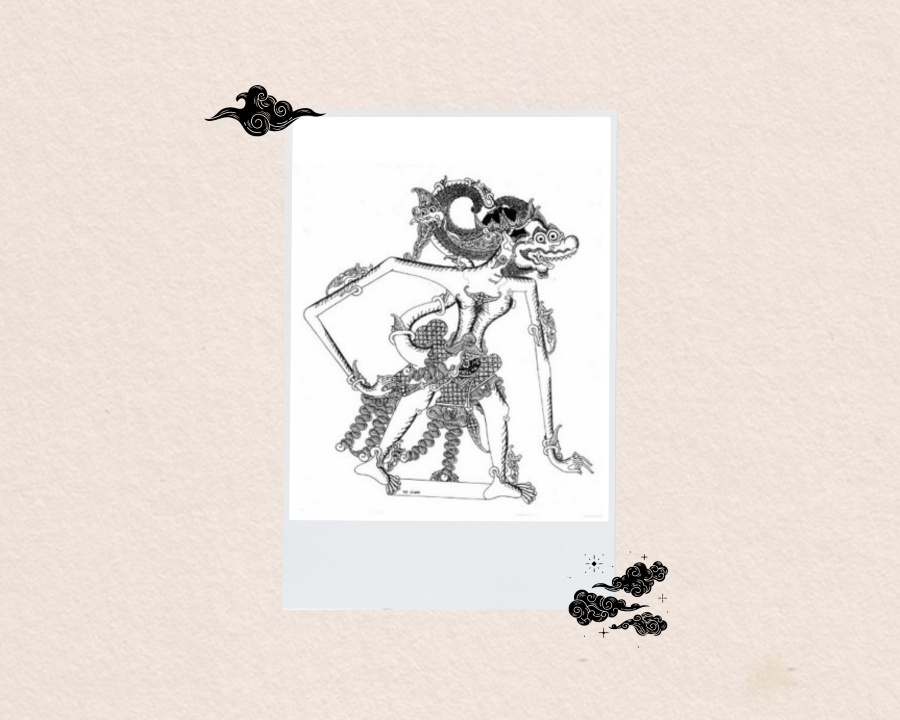Ilustrasi tokoh wayang Anggada versi Jogja