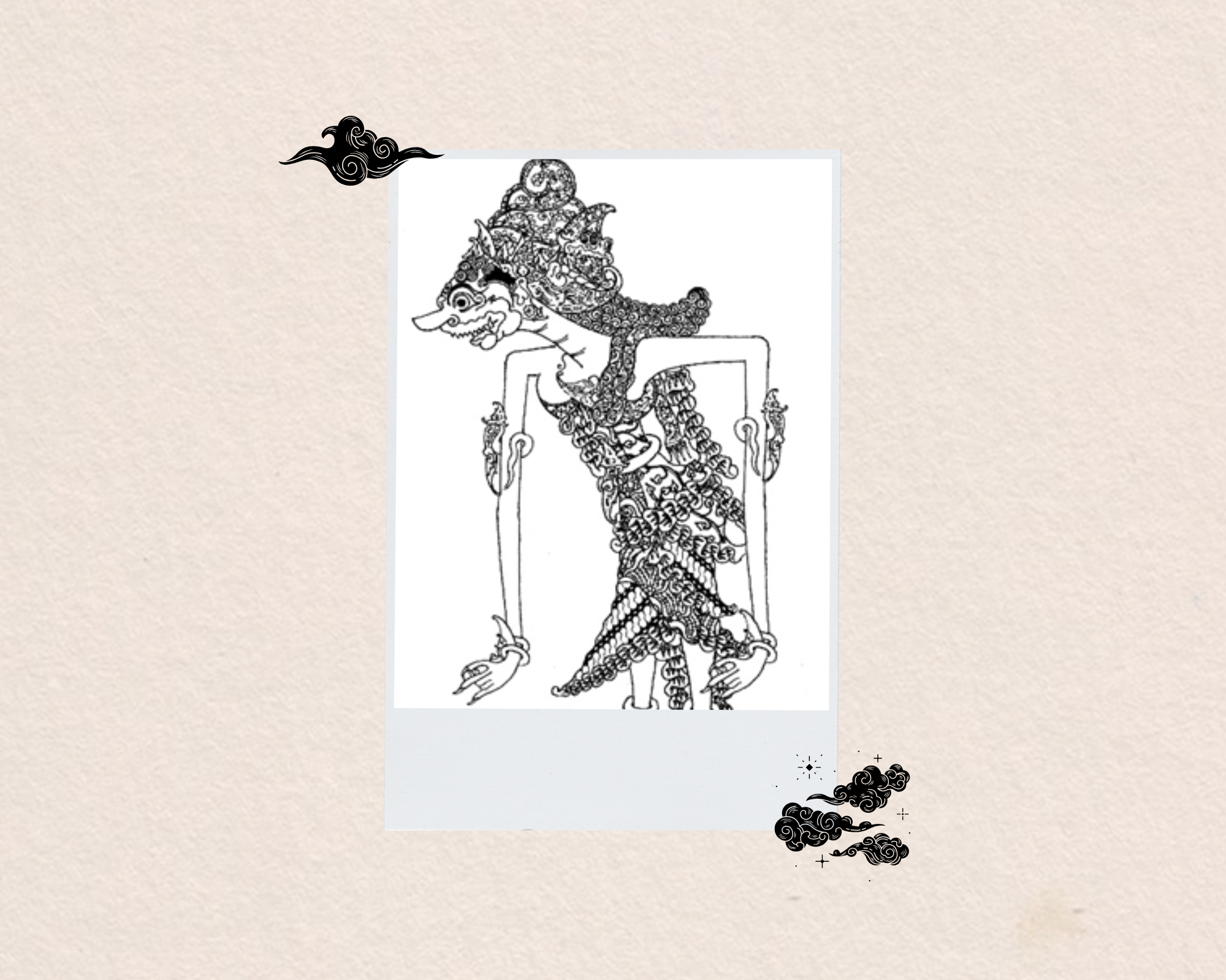 Ilustrasi tokoh wayang Batari Durga versi Jogja