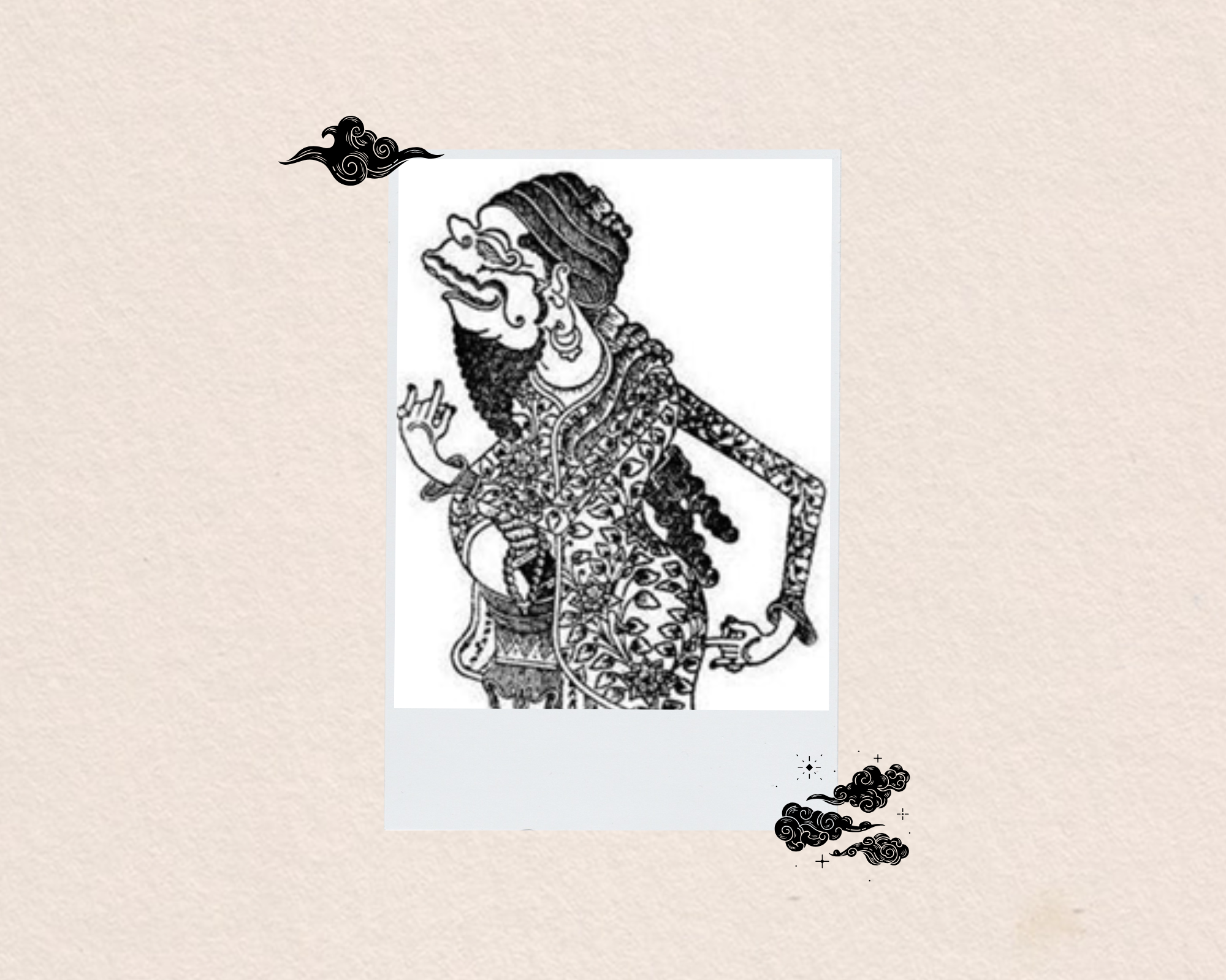 Ilustrasi tokoh wayang Batara Temboro versi Jogja