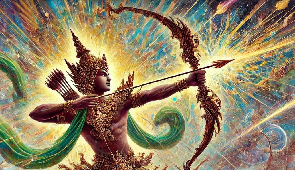 Ilustrasi tokoh wayang titisan dewa