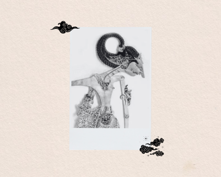 Ilustrasi tokoh wayang Lesmana