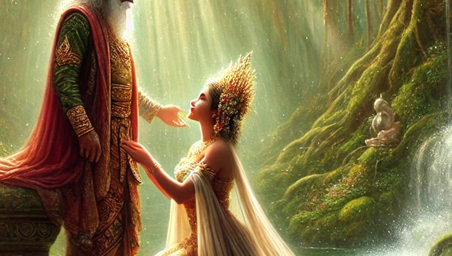 Ilustrasi Sempani dan Dewi Drata