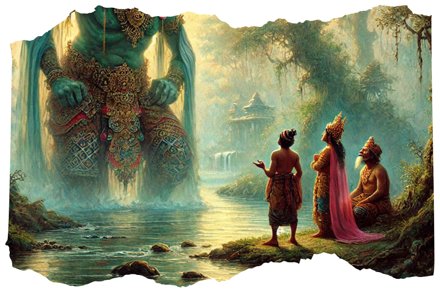 Ilustrasi cerpen lakon wayang Burisrawa Gandrung