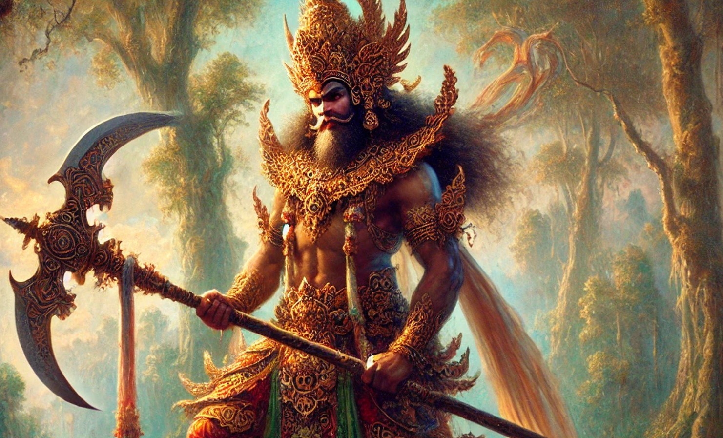 Ilustrasi tokoh wayang Rama Bargawa