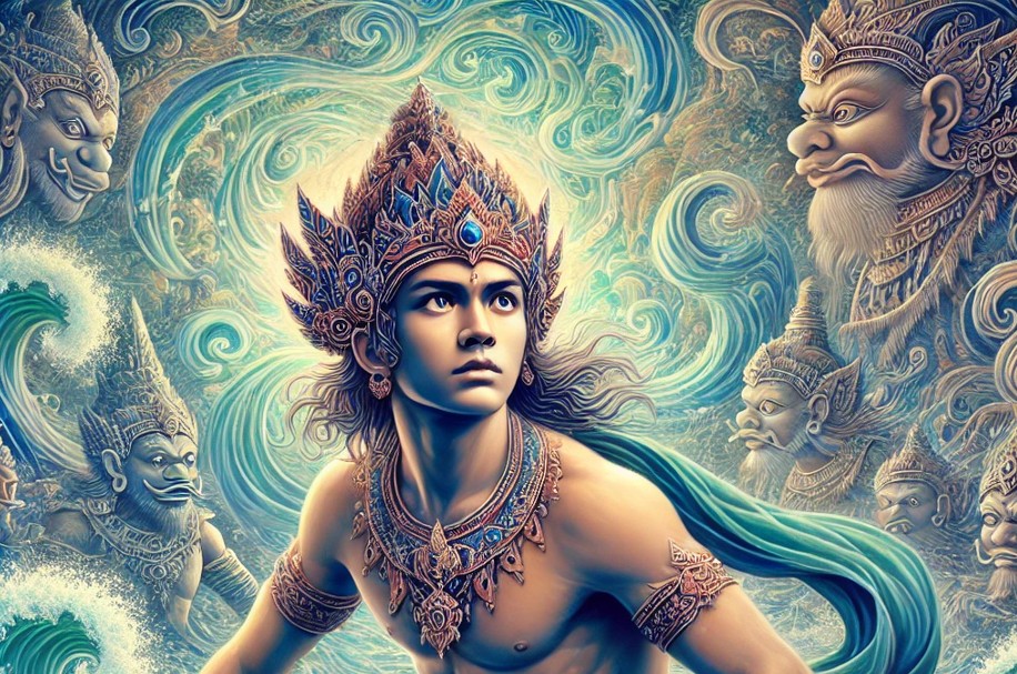 Ilustrasi tokoh wayang Antasena