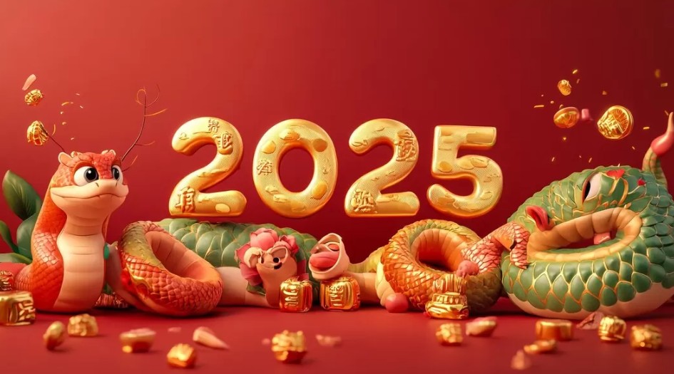 Ilustrasi tahun baru Imlek 2025