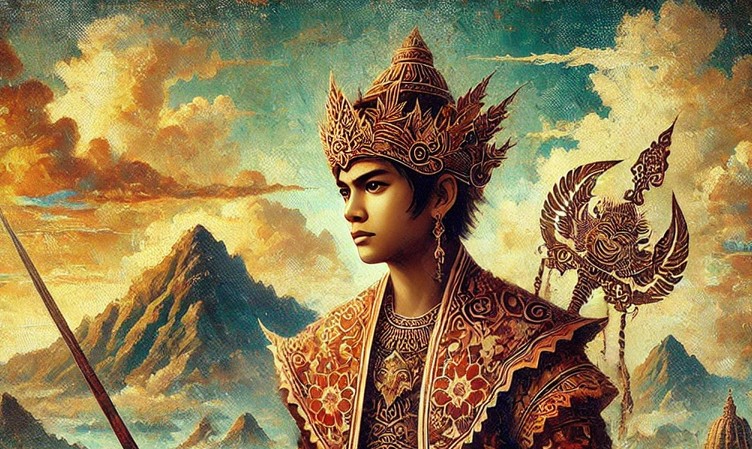 Ilustrasi tokoh wayang Raden Samba