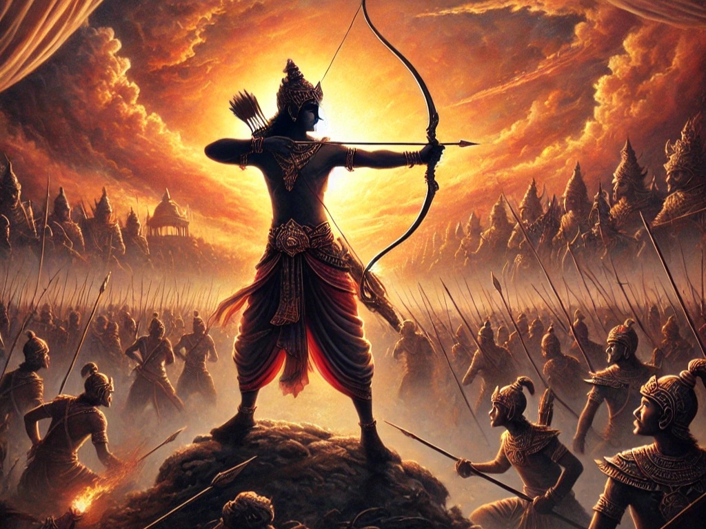 Ilustrasi lakon wayang Arjuna Prasetya.