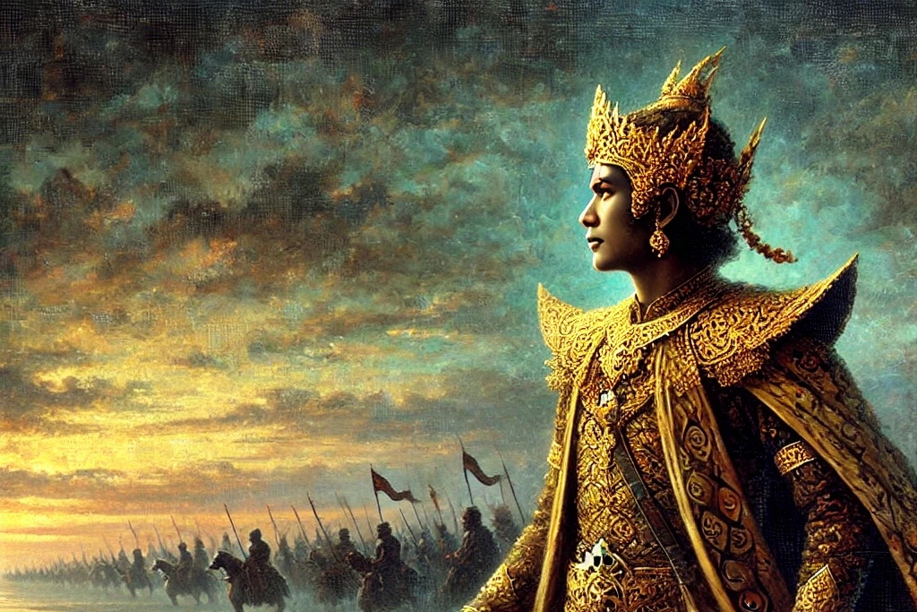 Ilustrasi tokoh wayang Wratsangka