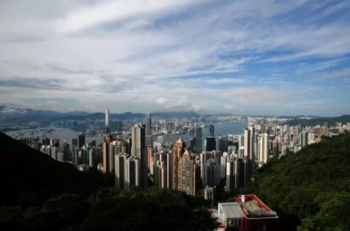Pemandangan lansekap Hongkong